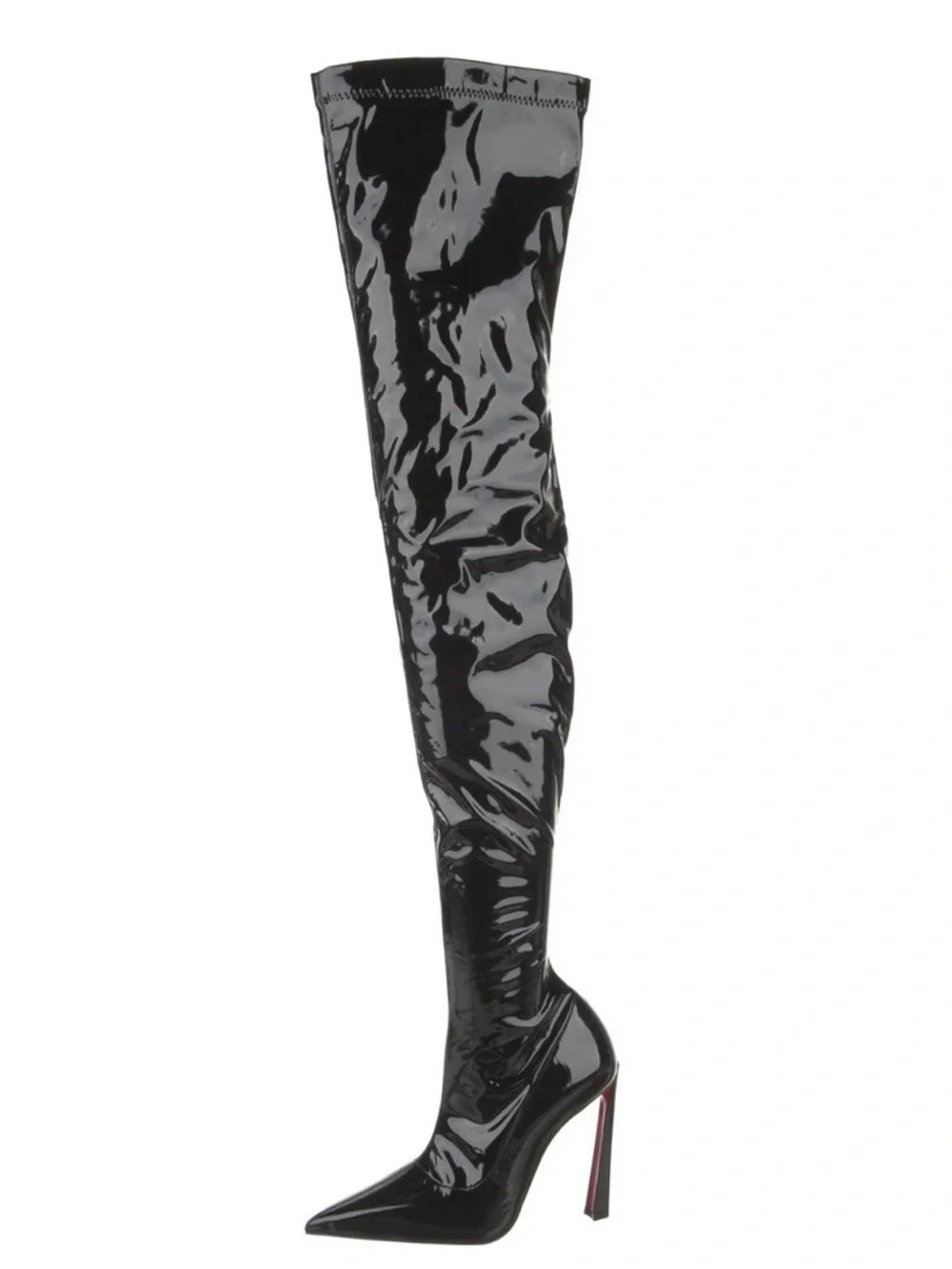Christian Louboutin Patent Leather Thigh High Boots